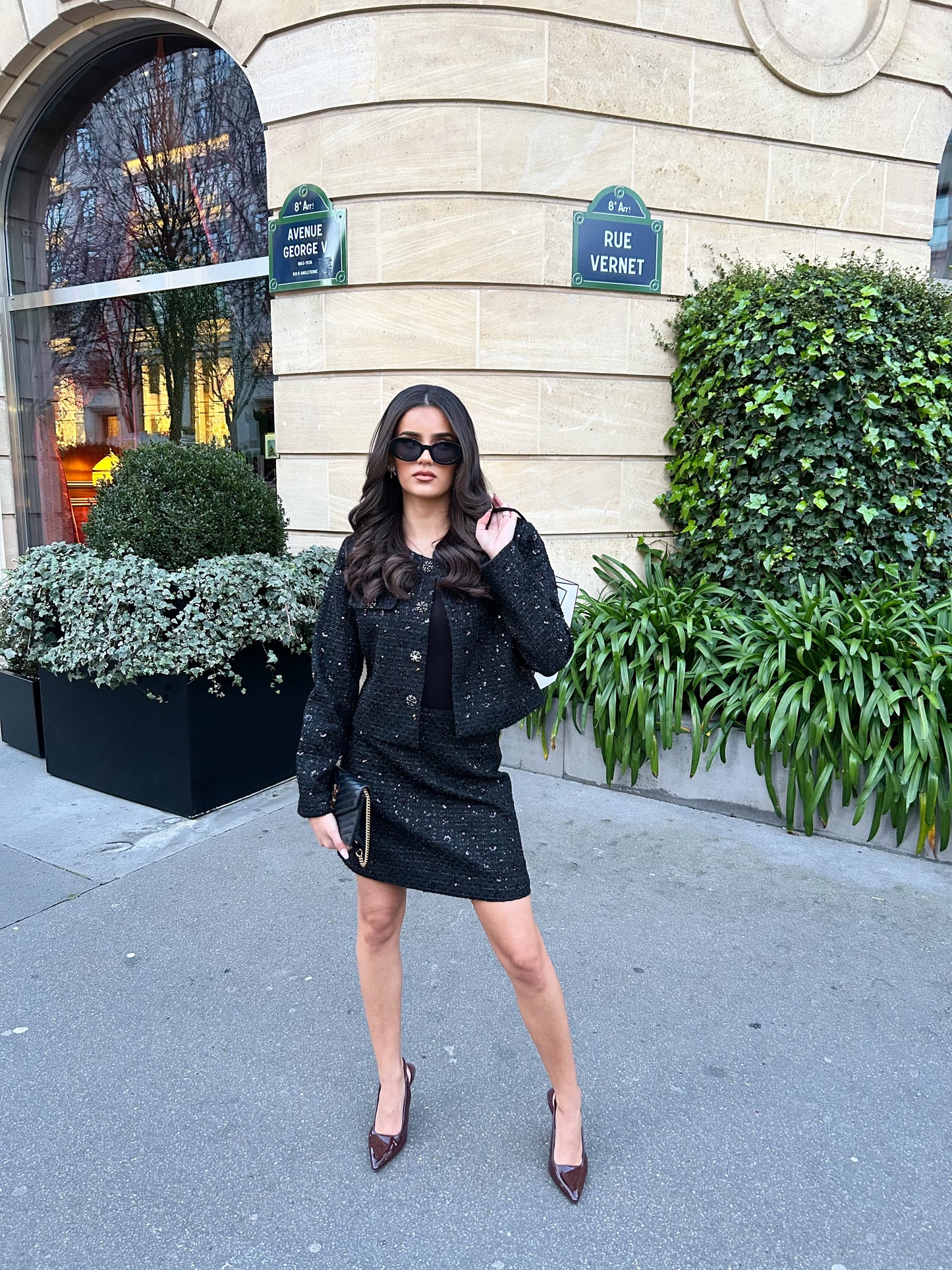 Ensemble Veste & Jupe à Paillettes